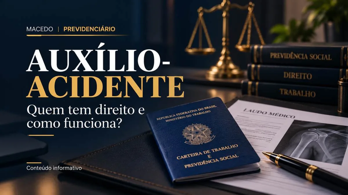 Imagem ilustrativa do artigo Auxílio-acidente: quem tem direito e como funciona o benefício do INSS?