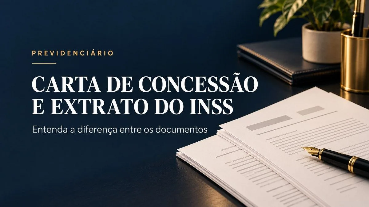 Imagem ilustrativa do artigo Carta de concessão e extrato de pagamento do INSS: qual a diferença?