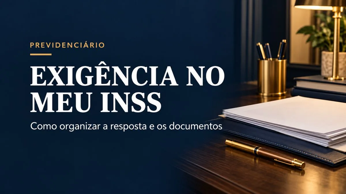 Imagem ilustrativa do artigo Exigência no Meu INSS: como responder e organizar os documentos