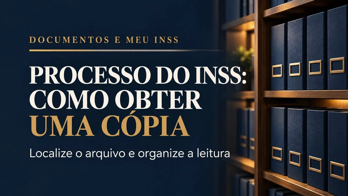 Imagem ilustrativa do artigo Cópia do processo no Meu INSS: como obter e o que conferir no arquivo